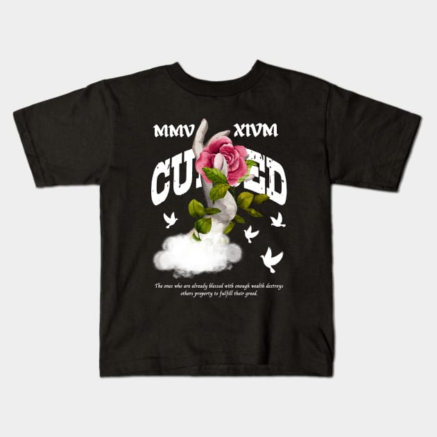 CURSED Kids T-Shirt by Popular_and_Newest